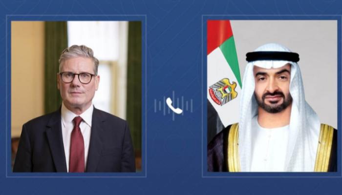 اتصال هاتفي بين الشيخ محمد بن زايد آل نهيان ورئيس وزراء بريطانيا