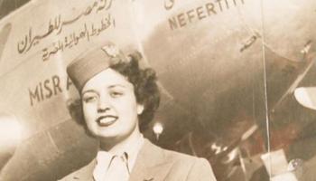 صورة دعائية لرحلات مصر للطيران في الثلاثينيات من القرن الماضي