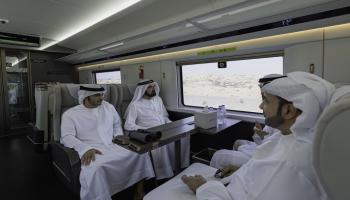 جانب من رحلة تفقدية لقطار الاتحاد