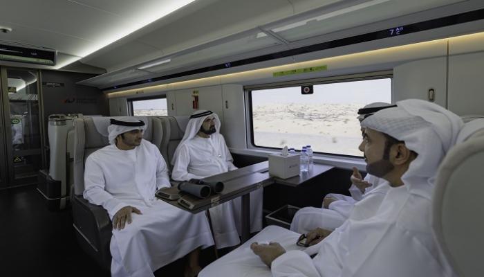جانب من رحلة تفقدية لقطار الاتحاد