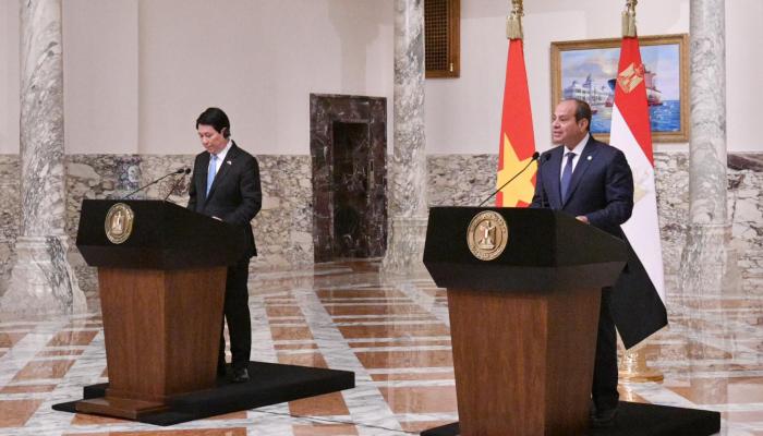 السيسي في مؤتمر صحفي مشترك مع نظيره الفيتنامي