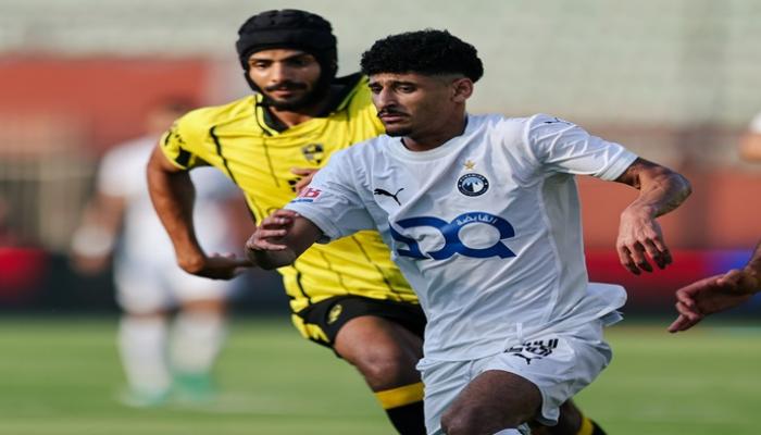 من مباراة وادي دجلة وبيراميدز