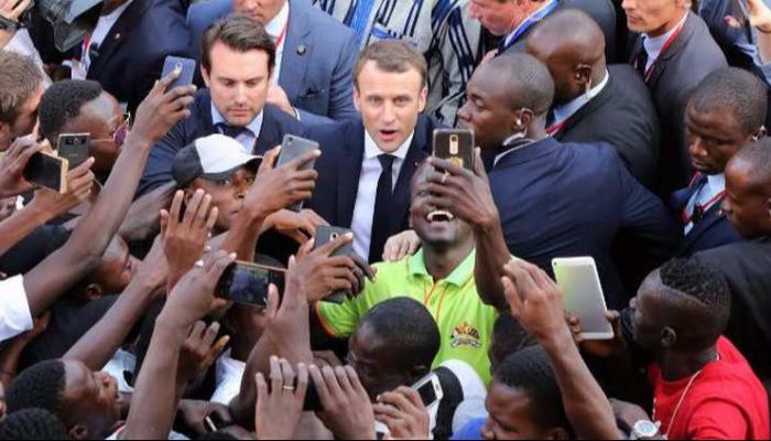 ماكرون خلال جولة سابقة في أفريقيا - أرشيفية