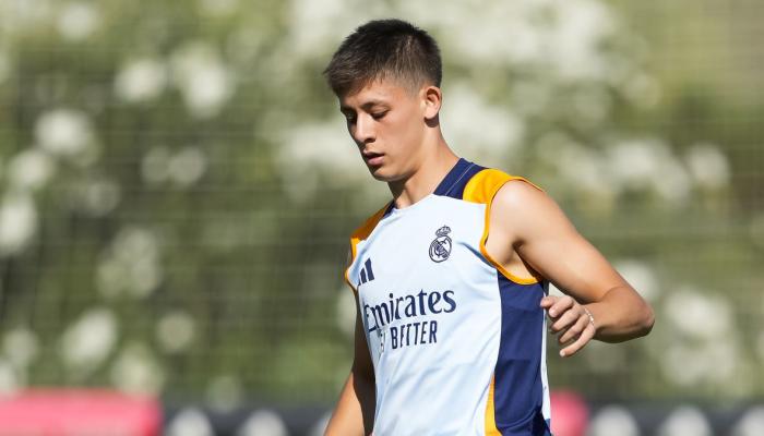 أردا غولر في تدريبات ريال مدريد
