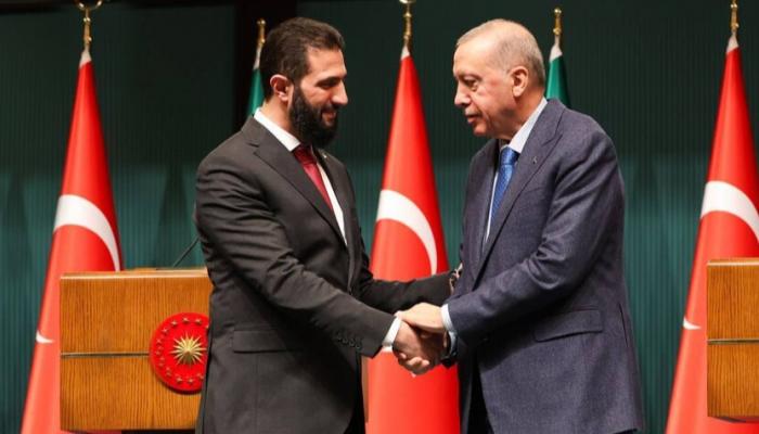 أردوغان والشرع في لقاء سابق