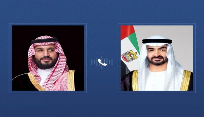 الشيخ محمد بن زايد رئيس دولة الإمارات والأمير محمد بن سلمان