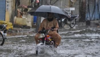 أمطار غزيرة في باكستان