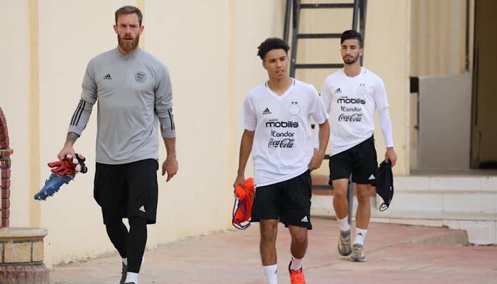قبال في تدريبات منتخب الجزائر