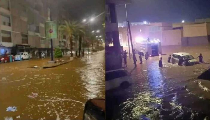 سيول عارمة تشل عدن