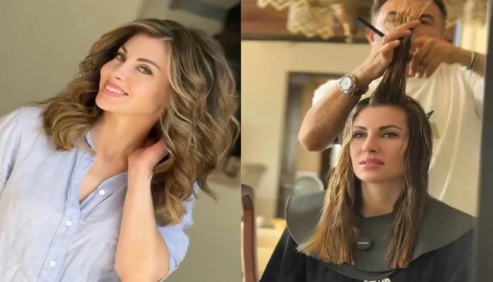 مورغان أورتاغوس تظهر في صالون حلاقة ببيروت