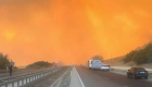 Bursa-Bilecik yolu yangın nedeniyle kapatıldı