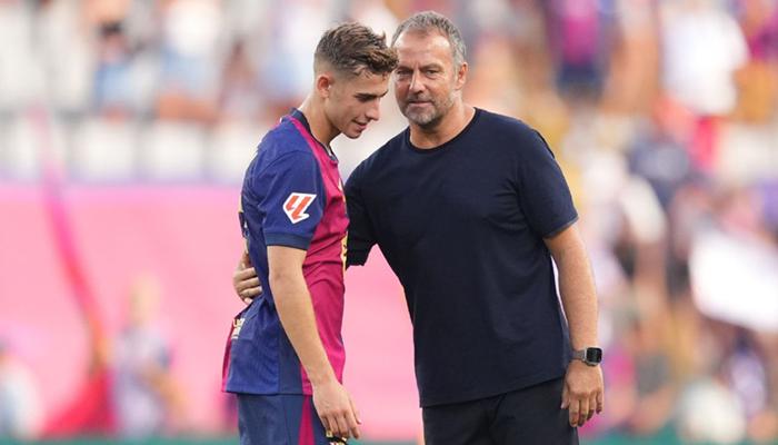 هانز فليك وفيرمين لوبيز في برشلونة