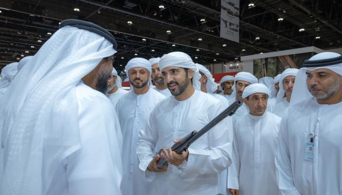 حمدان بن محمد يزور معرض أبوظبي الدولي للصيد والفروسية