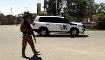 مركبة أممية في صنعاء