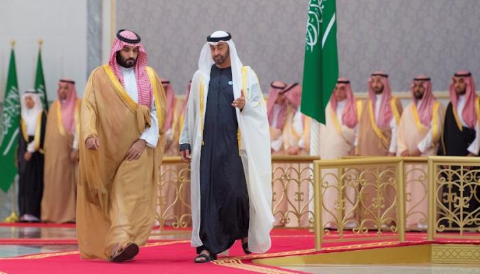 الشيخ محمد بن زايد آل نهيان وولي العهد السعودي