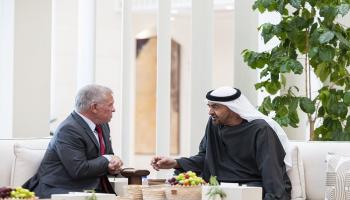 الشيخ محمد بن زايد آل نهيان والملك عبدالله الثاني