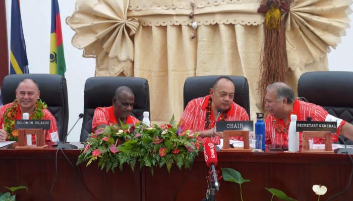 جانب من اجتماعات منتدى جزر المحيط الهادئ 2024