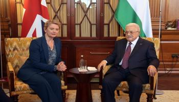الرئيس الفلسطيني ووزيرة خارجية بريطانيا