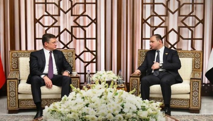 أمين عام الرئاسة السورية مستقبلا نائب رئيس الوزراء الروسي