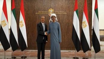 الشيخ عبدالله بن زايد آل نهيان مع وزير الخارجية المصري