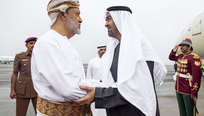 الشيخ محمد بن زايد آل نهيان وسلطان عُمان 