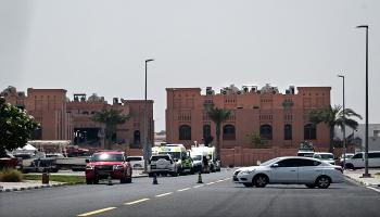 المبنى الذي تعرض للهجوم الإسرائيلي في قطر