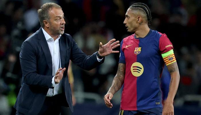 رافينيا وهانز فليك في برشلونة