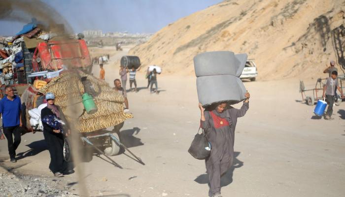 معاناة النازحين في قطاع غزة