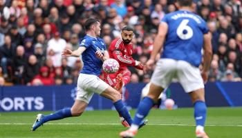 محمد صلاح في مباراة ليفربول وإيفرتون