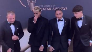 وفد برشلونة في حفل الكرة الذهبية 2025