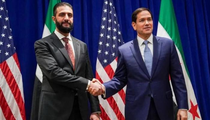 الرئيس السوري ووزير الخارجية الأمريكي
