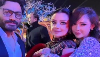 بسمة بوسيل ورضوى الشربيني وتامر حسني