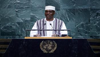 رئيس وزراء مالي عبد الله مايغا خلال الجمعية العامة للأمم المتحدة