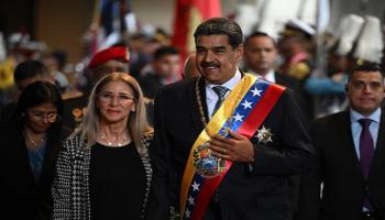 الرئيس الفنزويلي نيكولاس مادورو وزوجته سيليا فلوريس