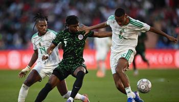 من مباراة نيجيريا والجزائر في أمم أفريقيا