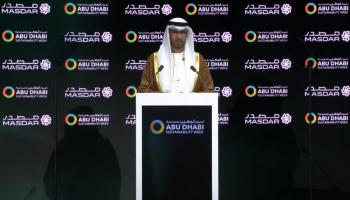 الدكتور سلطان الجابر خلال كلمته بافتتاح أسبوع أبوظبي للاستدامة