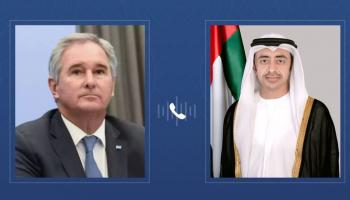 عبدالله بن زايد ووزير خارجية الأرجنتين 