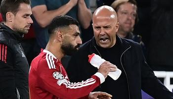 محمد صلاح وأرني سلوت في ليفربول