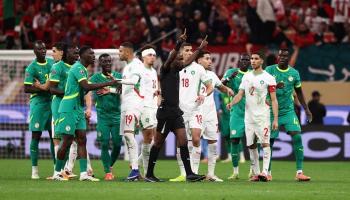 أحداث مباراة المغرب والسنغال