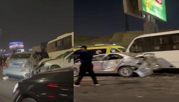 تفاصيل حادث الطريق الدائري المعادي