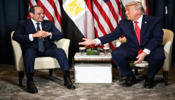 جانب من لقاء ترامب والسيسي