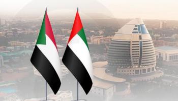 علم دولتي الإمارات والسودان 