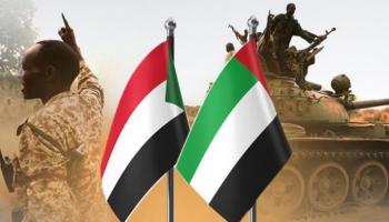 علم دولتي الإمارات والسودان