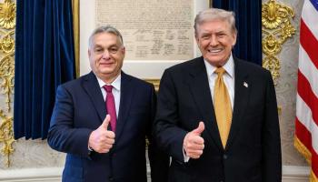 ترامب وأوربان في لقاء سابق