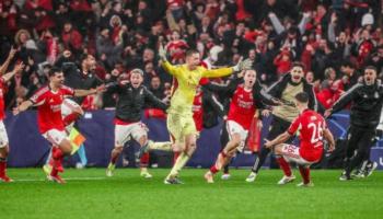 تروبين في مباراة بنفيكا وريال مدريد 
