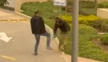 فيديو ضرب رجل أعمال لفرد أمن
