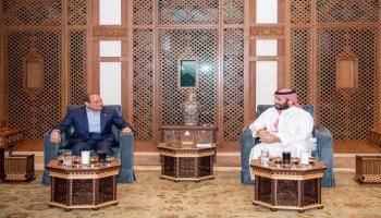 الرئيس المصري وولي عهد السعودية