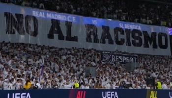 محاربة العنصرية بلافتة في ملعب ريال مدريد