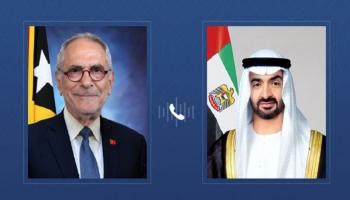 الشيخ محمد بن زايد آل نهيان ورئيس تيمور الشرقية الديمقراطية