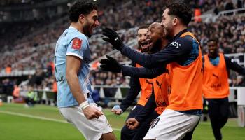 المصري عمر مرموش مهاجم مانشستر سيتي